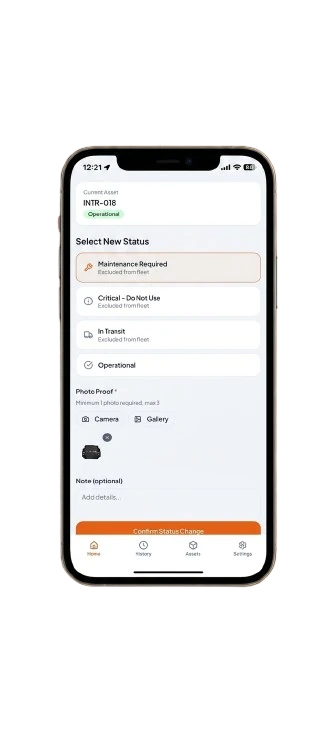 INTERtrack mobile app photo audit