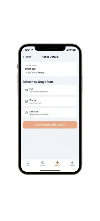 INTERtrack mobile app usage state
